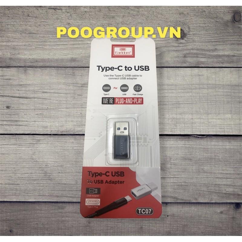 Đầu chuyển đổi Earldom type c sang usb và ngược lại-HÀNG CHÍNH HÃNG