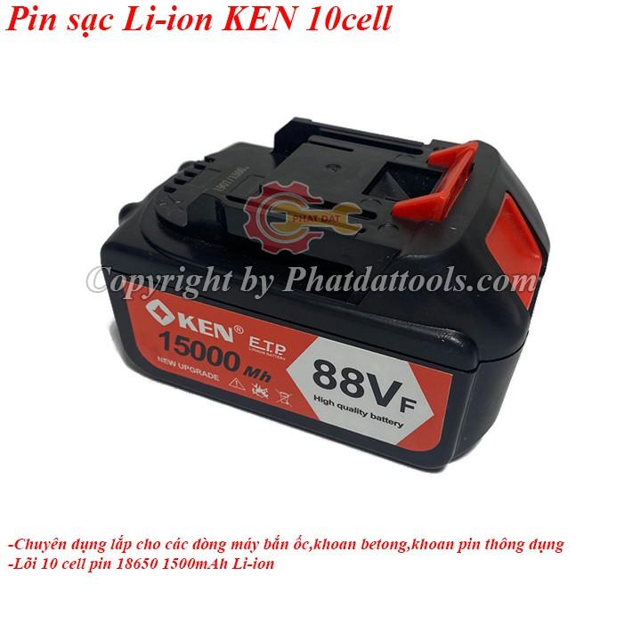 Pin sạc Li-ion 10 cell siêu khỏe-siêu bền-Chuyên dụng lắp cho máy bắn ốc,máy khoan betong pin,máy mài pin