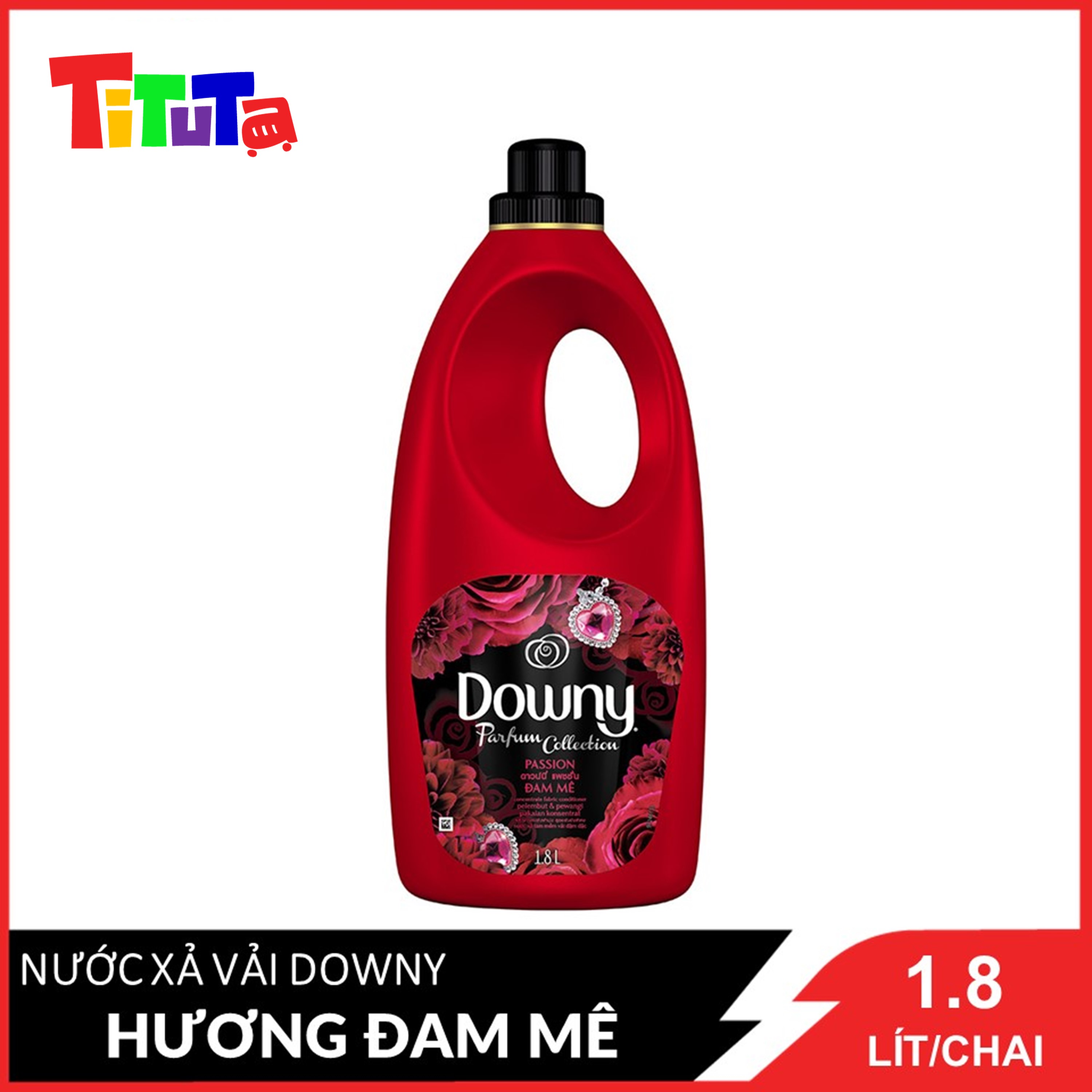 Nước Xả Vải Downy Đam Mê Chai 1.8L 