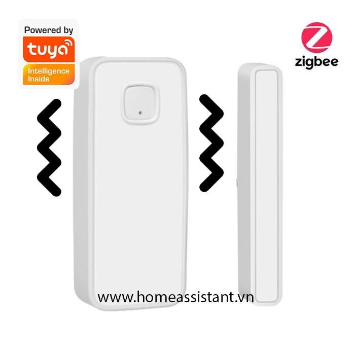 Cảm Biến Rung Động Vỡ Kính Kiêm Má Từ Cửa Zigbee Tuya ZRM01
