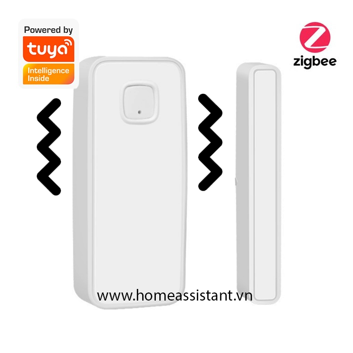 Cảm Biến Rung Động Vỡ Kính Kiêm Má Từ Cửa Zigbee Tuya ZRM01 (Hỗ trợ Home Assistant)