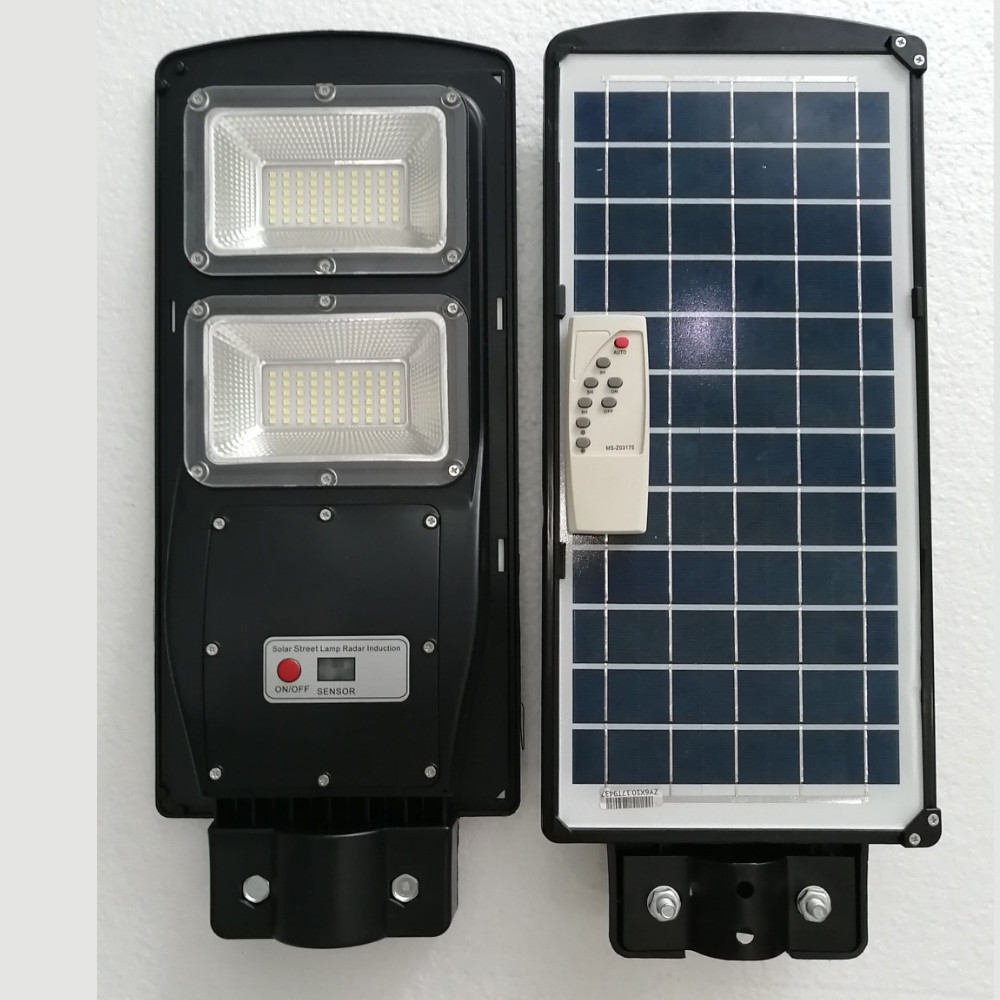 Đèn Đường Năng Lượng Mặt Trời 60W - IP66 Chống Thấm Nước, Có Remote Điều Khiển Từ Xa
