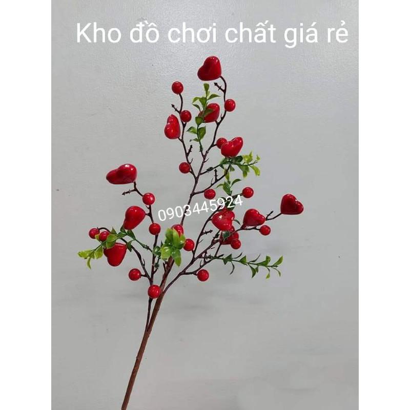 *Giá tốt*Cành lựu giả mini cao 75cm Trang trí Decor- Cành lựu giả