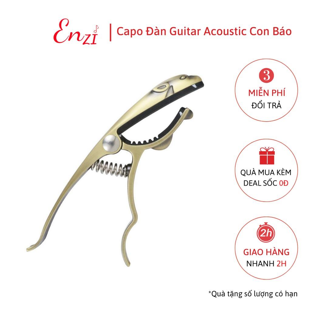 Capo guitar acoustic Con Báo cao cấp dành cho đàn guitar dây sắt Enzi