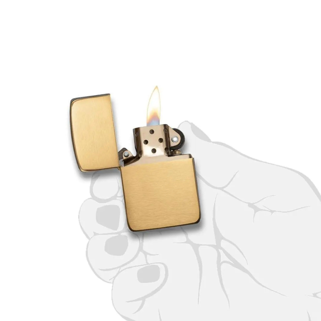 Bật lửa Zippo Slim High Polish Brass - Dòng Bản Nhỏ Đồng Thau Bóng Gương Chính Hãng Mỹ, Nhỏ Gọn Thanh Lịch, Chống Gió