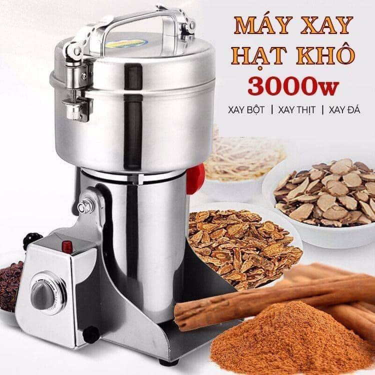 [Hàng Chính Hãng]Máy Xay Tinh Bột Nghệ Seka Máy xay Ngũ Cốc, Tam Thất Loại 800g Inox 304 Sáng Bóng Đẹp