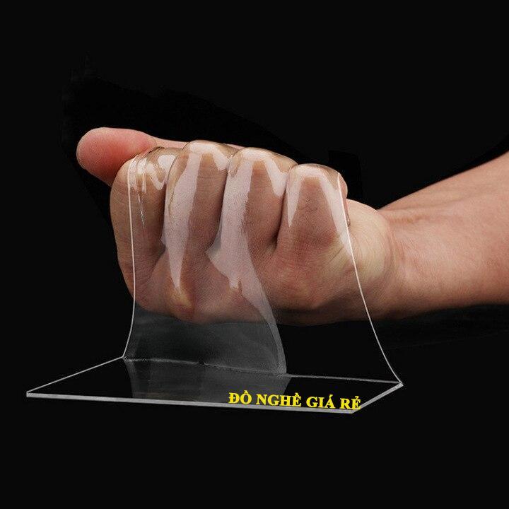 BĂNG KEO SIÊU DÍNH NHẬT BẢN 2 MẶT TRONG SUỐT DÁN TƯỜNG ĐA NĂNG ĐỘ DÀI 1M 3M 5M