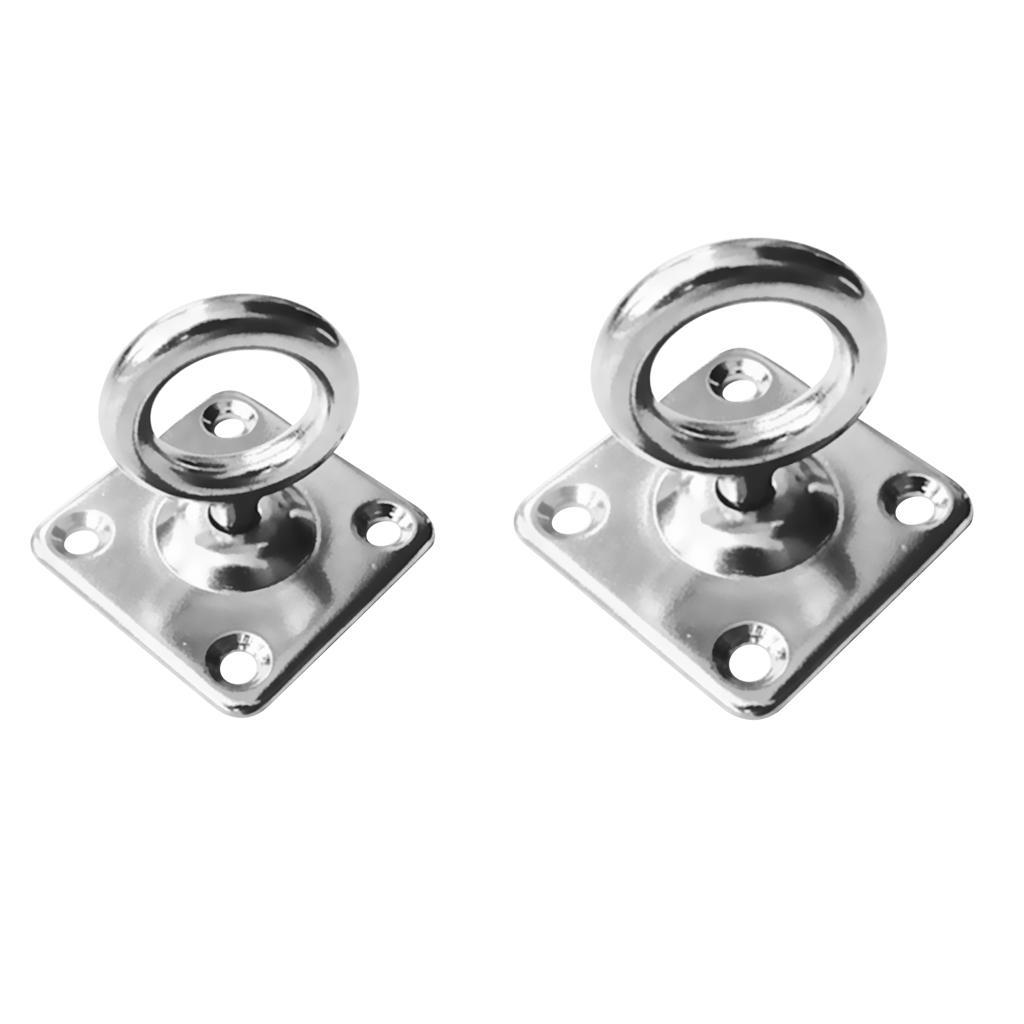 316 Stainless Steel Swivel Square Pad Eye Plate Boat Rigging Hardware 6mm