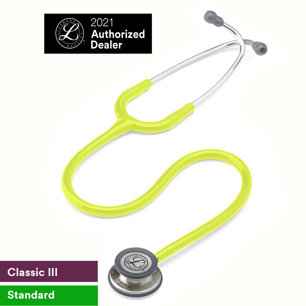 Ống nghe 3M Littmann Classic III màu vàng chanh, 27 inch, 5839