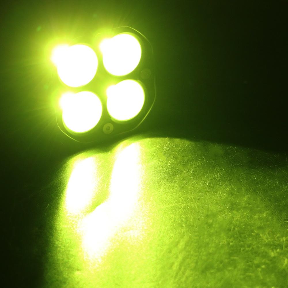Thanh đèn LED hình vuông 3 inch màu trắng/vàng dùng cho xe hơi 4x4