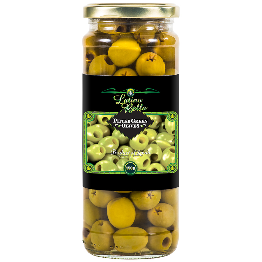Olive Latino Bella Xanh Không Hạt 450G