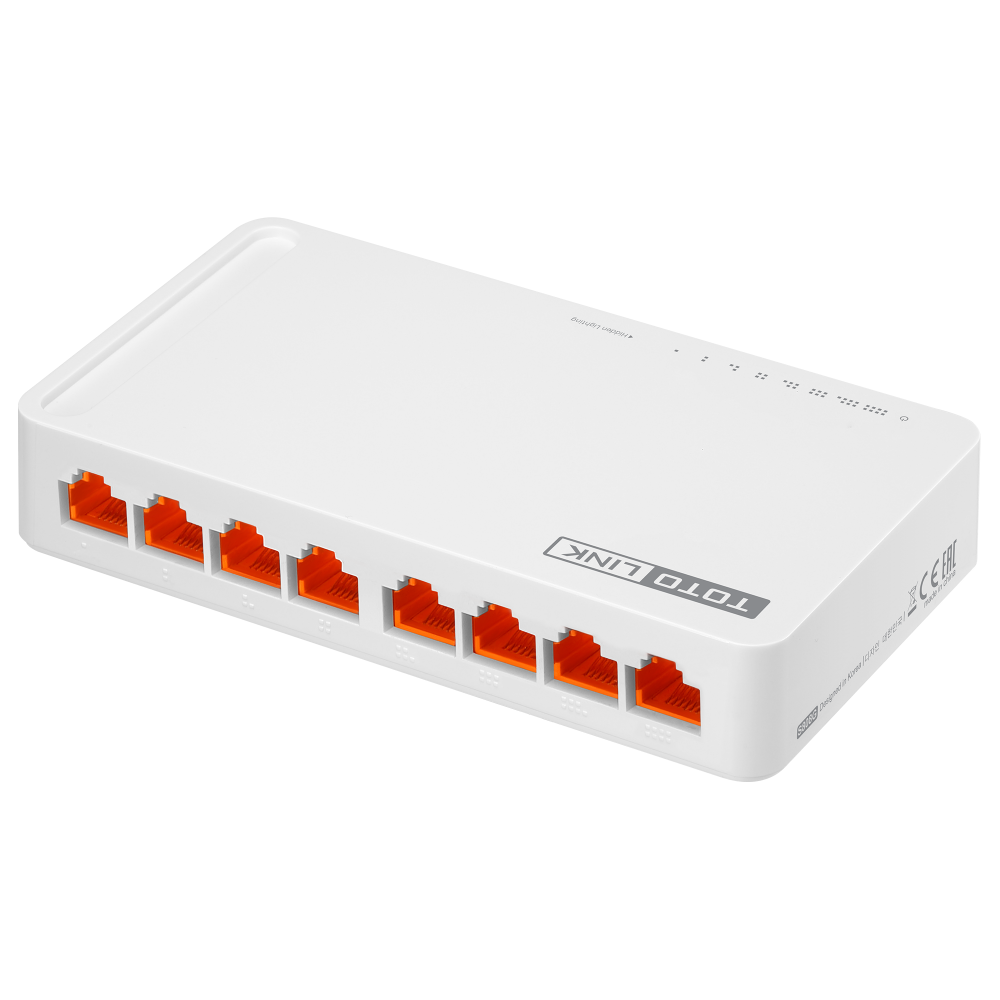 Bộ Chia Mạng 8 Cổng 100mbps Totolink S808 – Hàng Chính Hãng
