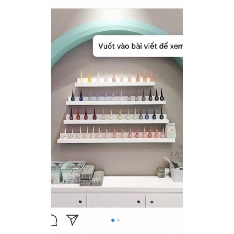 Sét 3 kệ nail rời thiết kế máng chữ U để sơn kiểu hiện đại - đẹp long lanh