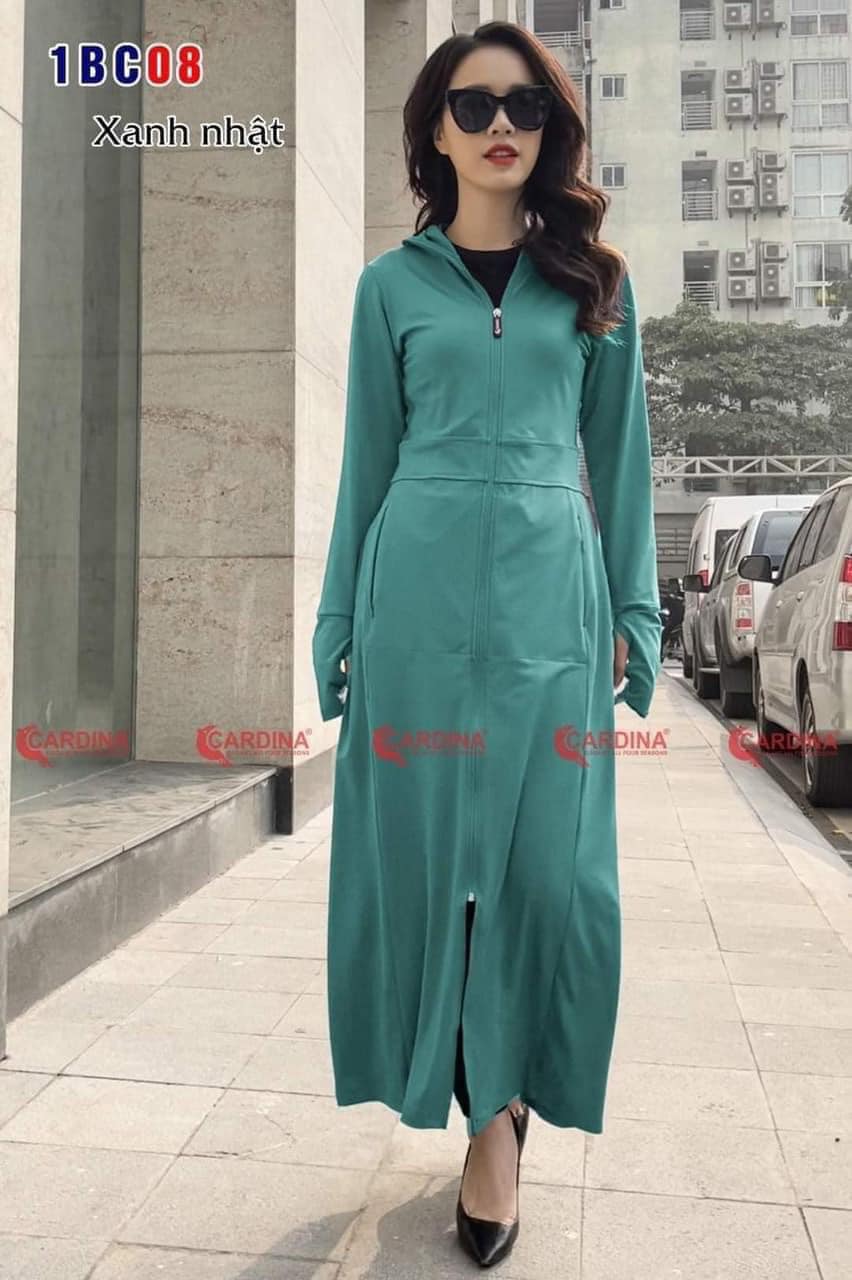Áo chống Nắng Nữ Dáng Dài Hàng 2 Lớp Cao Cấp