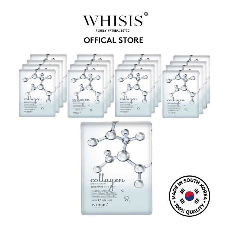 Combo 10 Mặt nạ Collagen Whisis Nature Origin Energy Collagen