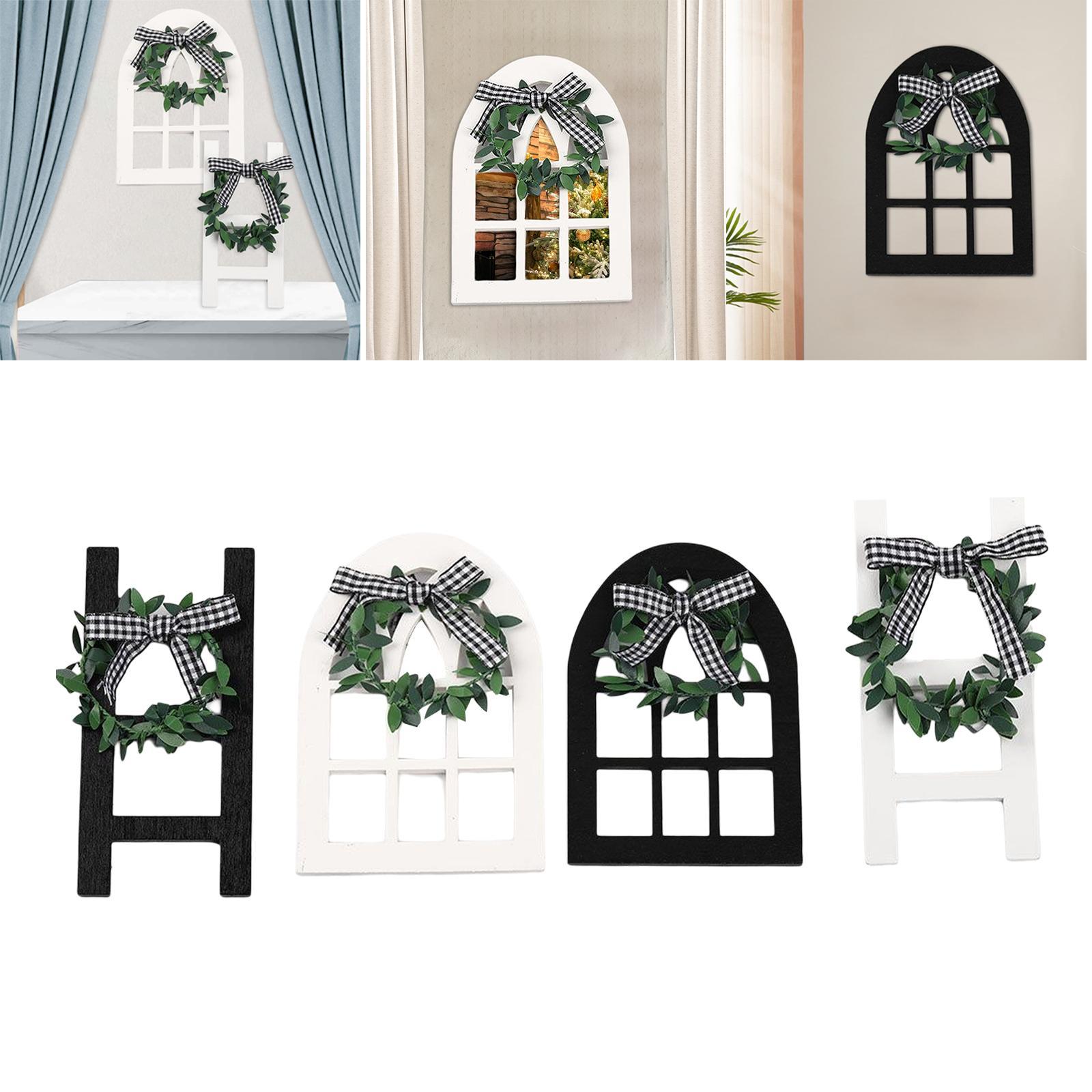 4Pcs Miniatures Ornaments Window Ladder for Indoor Shop Window Housewarming