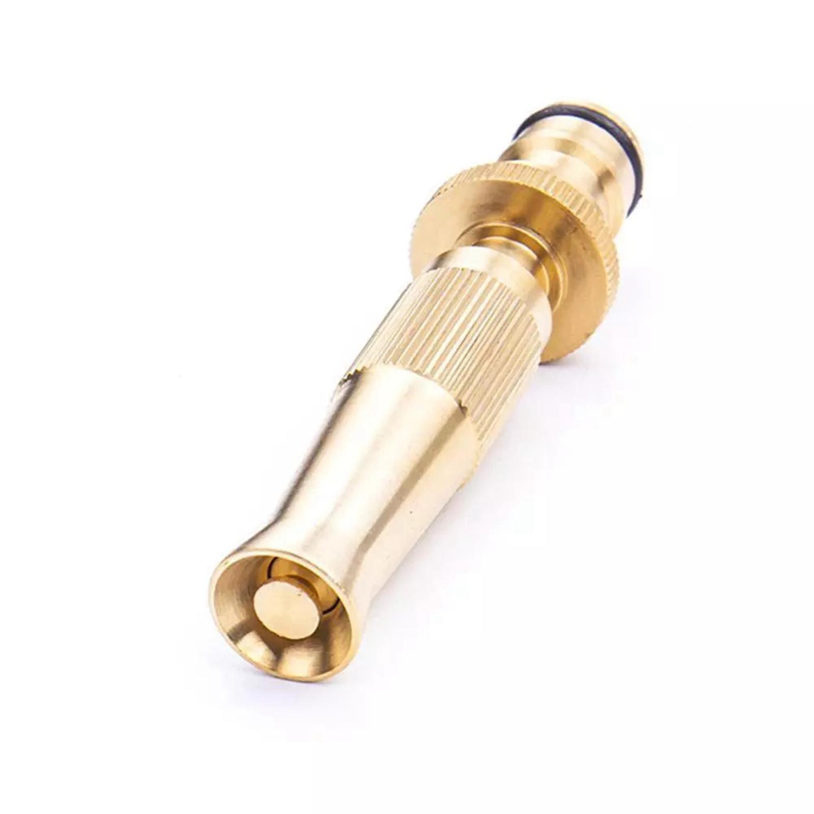 Brass Hose Nozzle Heavy Duty - High Pressure Hose Nozzle, for Garden Hose, Easy Twist Water Hose Nozzle Sprayer, Brass Nozzle Sprayer for Cars Wash