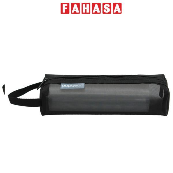 Bóp Viết Lưới Vuông - popgear 81222 - Màu Đen