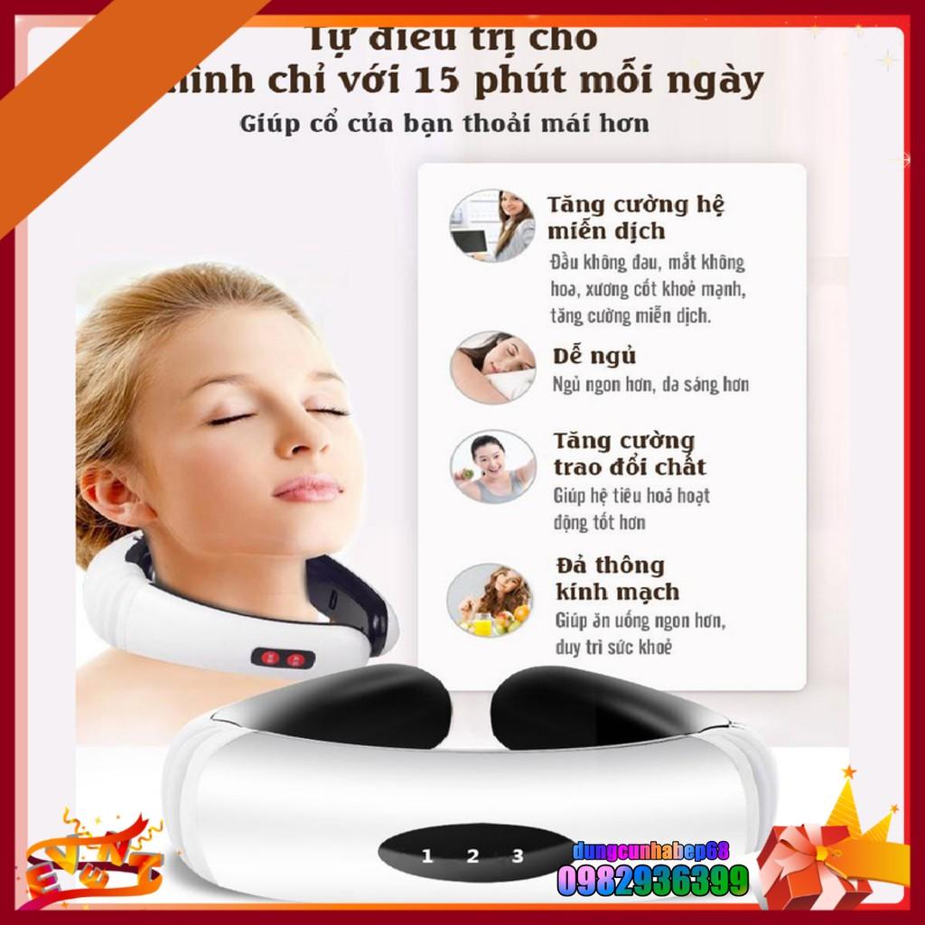 Máy Massage Cổ Vai Gáy Trị Liệu 5 Chức Năng Cao Cấp