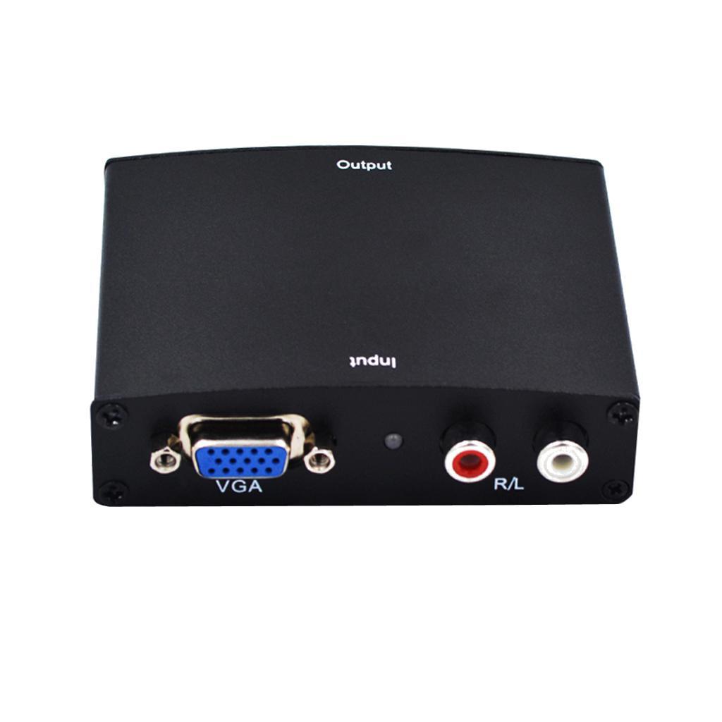 VGA to HDMI Converter Box VGA to HDMI Adapter for HDTV Projector Monitor