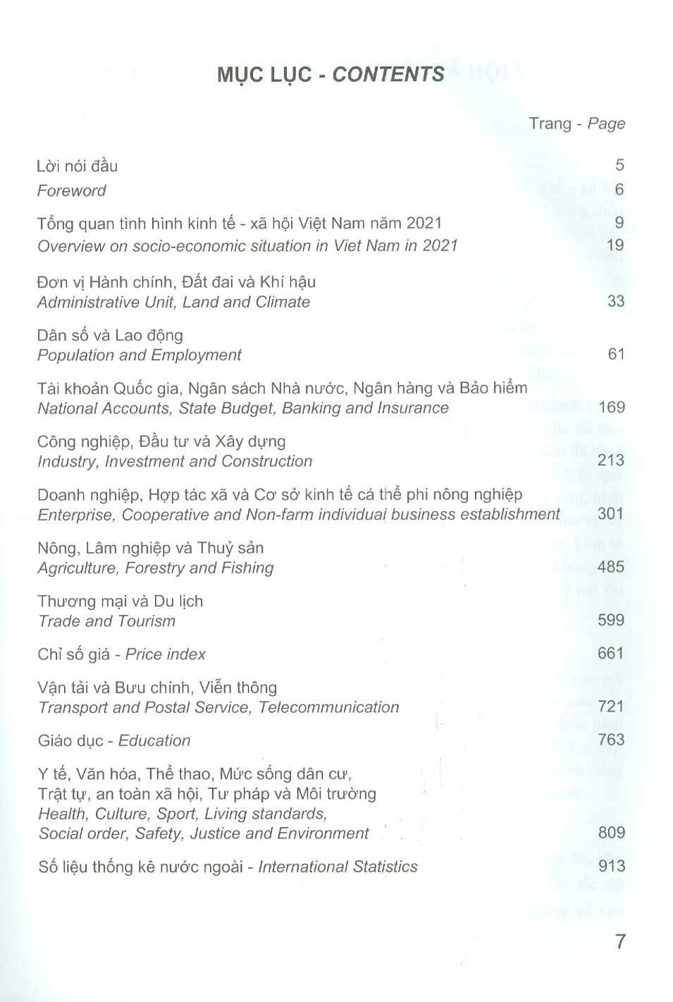 NIÊN GIÁM THỐNG KÊ 2021 (Statistical Yearbook of Viet Nam) - Bìa cứng