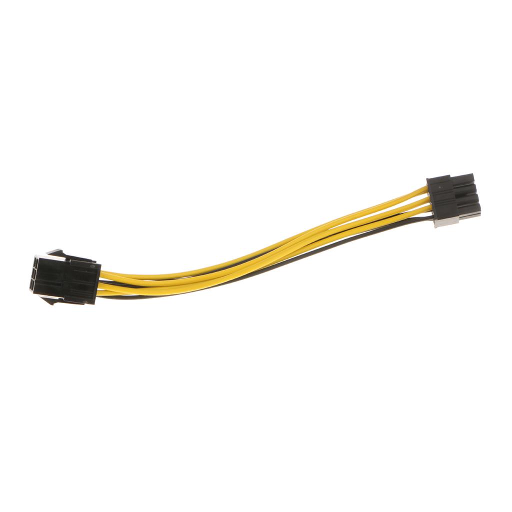 6-pin Female to 8 pin Male PCI Express Power Converter Cable for Video Card