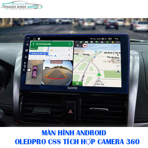 Màn Hình Android cho Ô Tô 0LEDPR0 C8s New Tích Hợp Camera 360 9 inch Ram 3-32 Chip 8 Nhân. Lắp Xe Ô Tô, Bh 18 Tháng