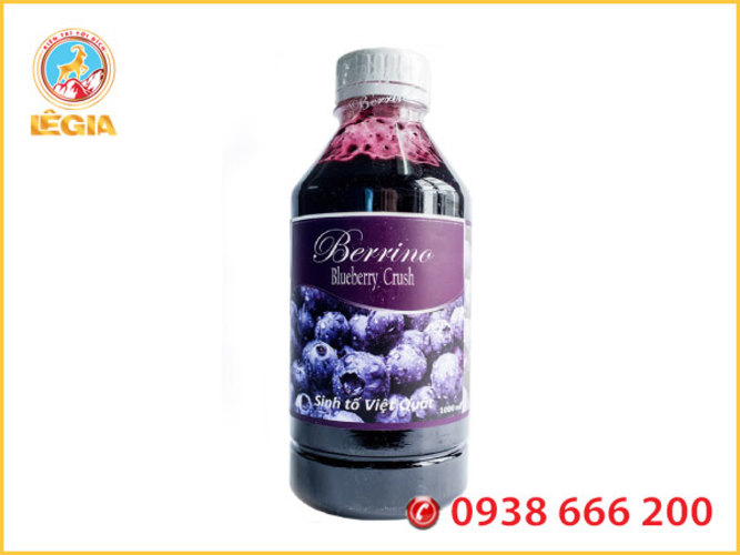 Sinh Tố BERRINO Việt Quất 1L (BLUEBERRY SMOOTHIE BASE)