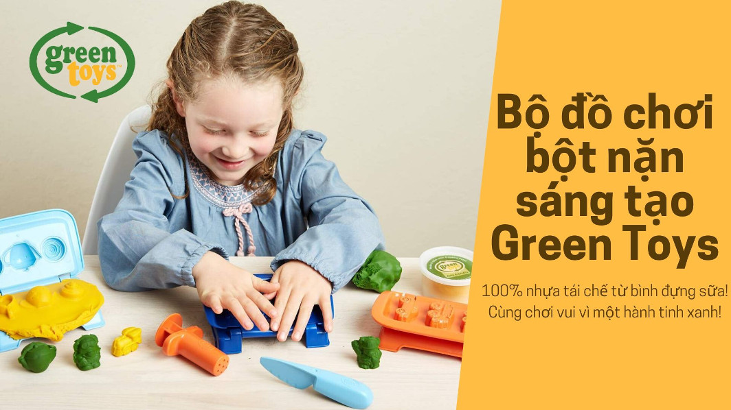 Bộ đồ chơi bột nặn sáng tạo làm đồ chơi Green Toys cho bé từ 2 tuổi