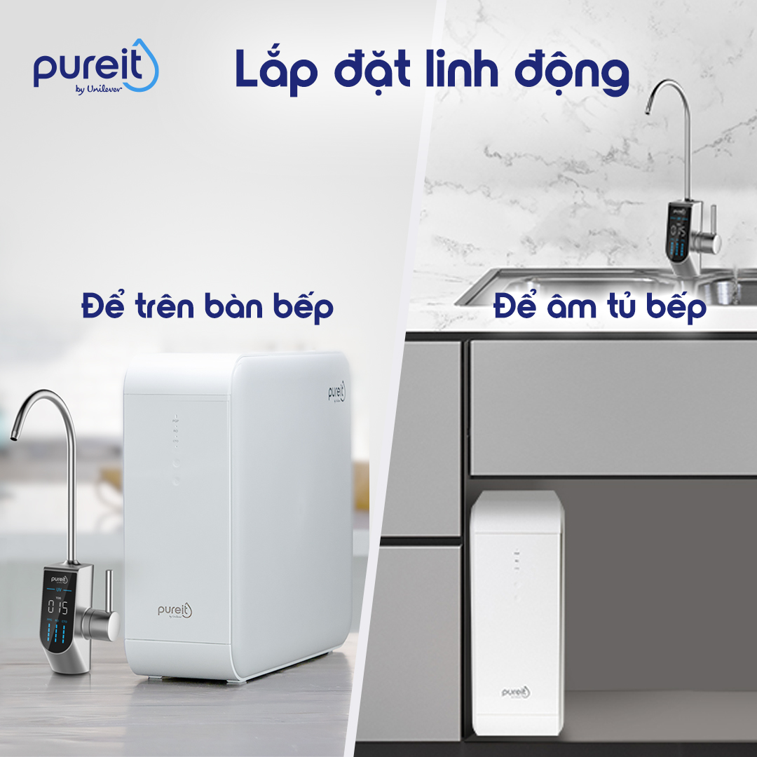 [COMBO TIẾT KIỆM] Máy lọc nước Pureit Delica UR5840 và Lõi lọc CTO, Lõi lọc PGP - Hàng chính hãng