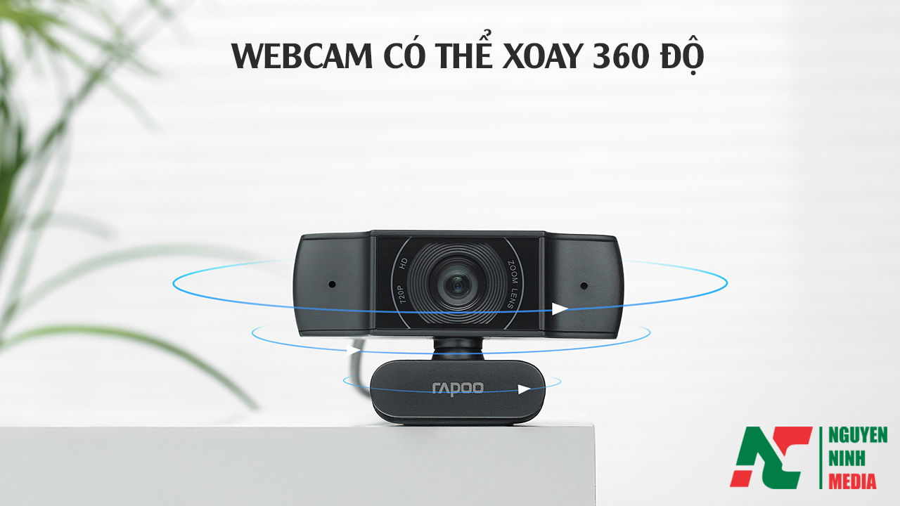 Webcam Rapoo C200 Độ Phân Giải HD 720P - Hàng Chính Hãng