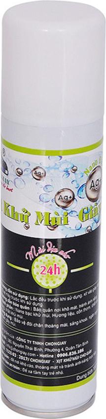 Chai Xịt Khử Mùi Giày NaNo Bạc (150ml)