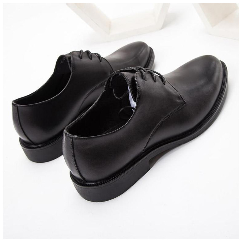 Giày da công sở, giày tây cỡ lớn 45-46 cho nam cao to chân ú bè. Big size leather shoes for wide feet - GT213