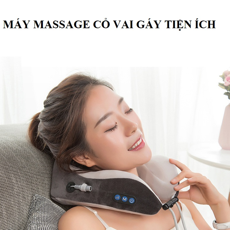 Gối Massage Cổ Hồng Ngoại Tích Điện, Máy Massage Cổ Hồng Ngoại Tích Điện Cao Cấp J97