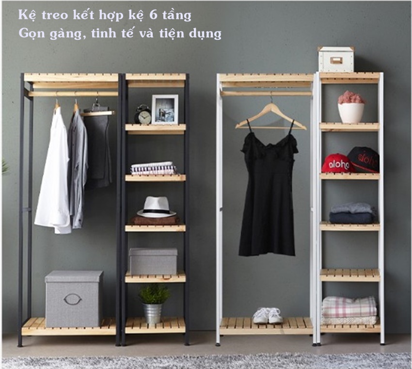 Kệ đa năng 6 tầng Sắt gỗ, xuất khẩu Hàn Quốc. Kệ đa năng đẹp, hiện đại, sang trọng, tiện dụng phù hợp mọi không gian kiến trúc. Sản phẩm cao cấp, tiêu chuẩn Hàn Quốc