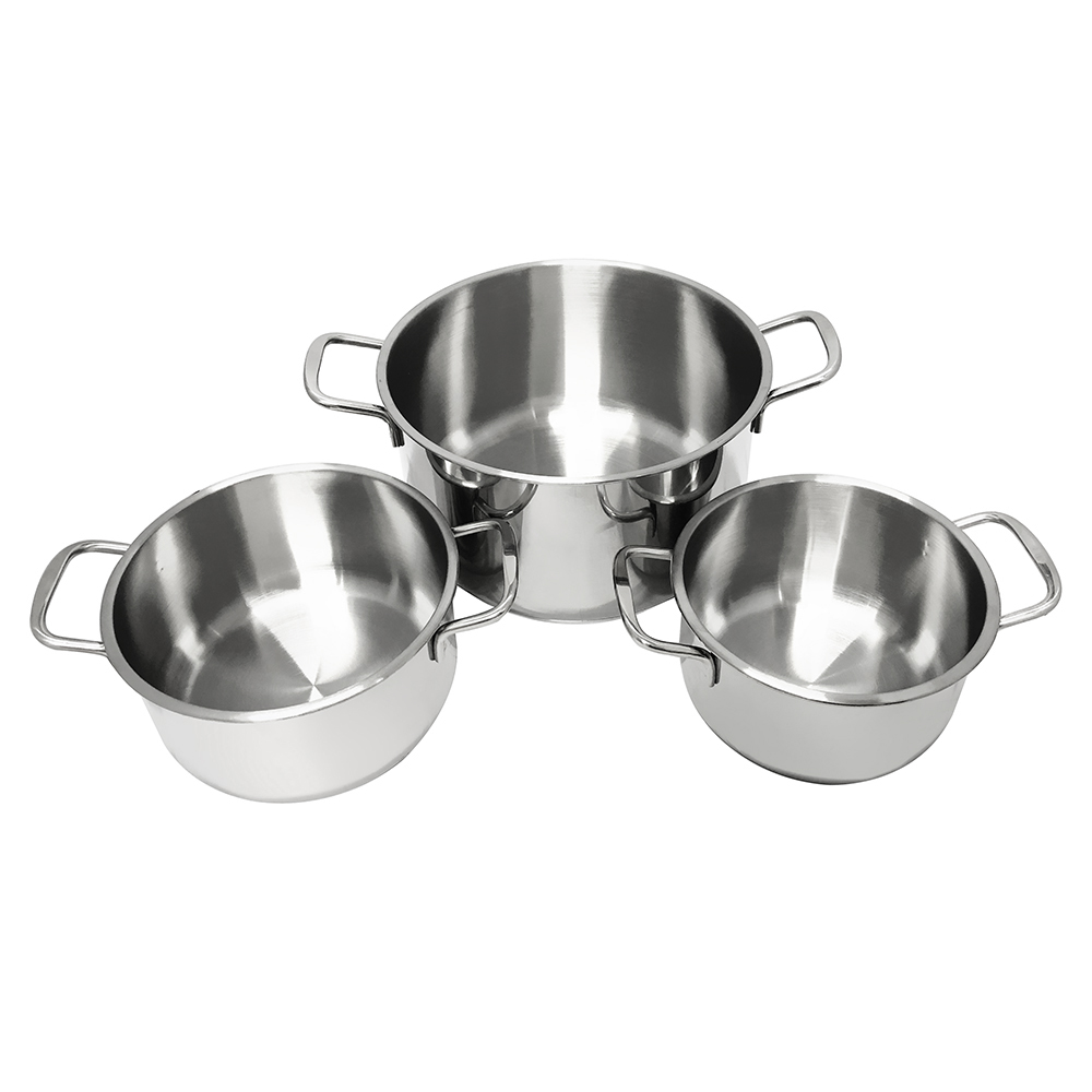 Bộ 3 nồi inox 3 đáy nắp kính Duxton DG06-3DK 16-20-24cm