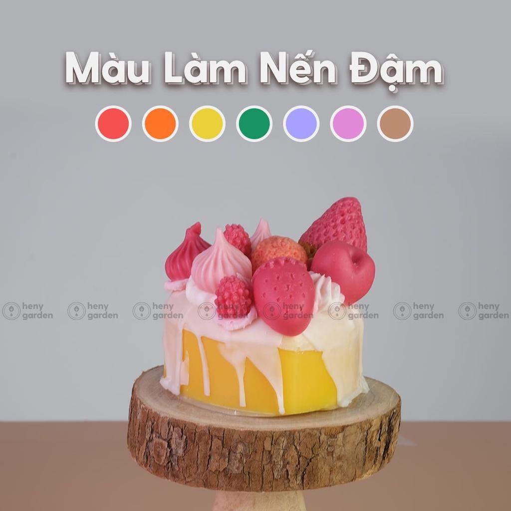 Màu Làm Nến Lên Màu Chuẩn Nguyên Liệu Dùng Làm Nến Thơm Trang Trí Heny Garden