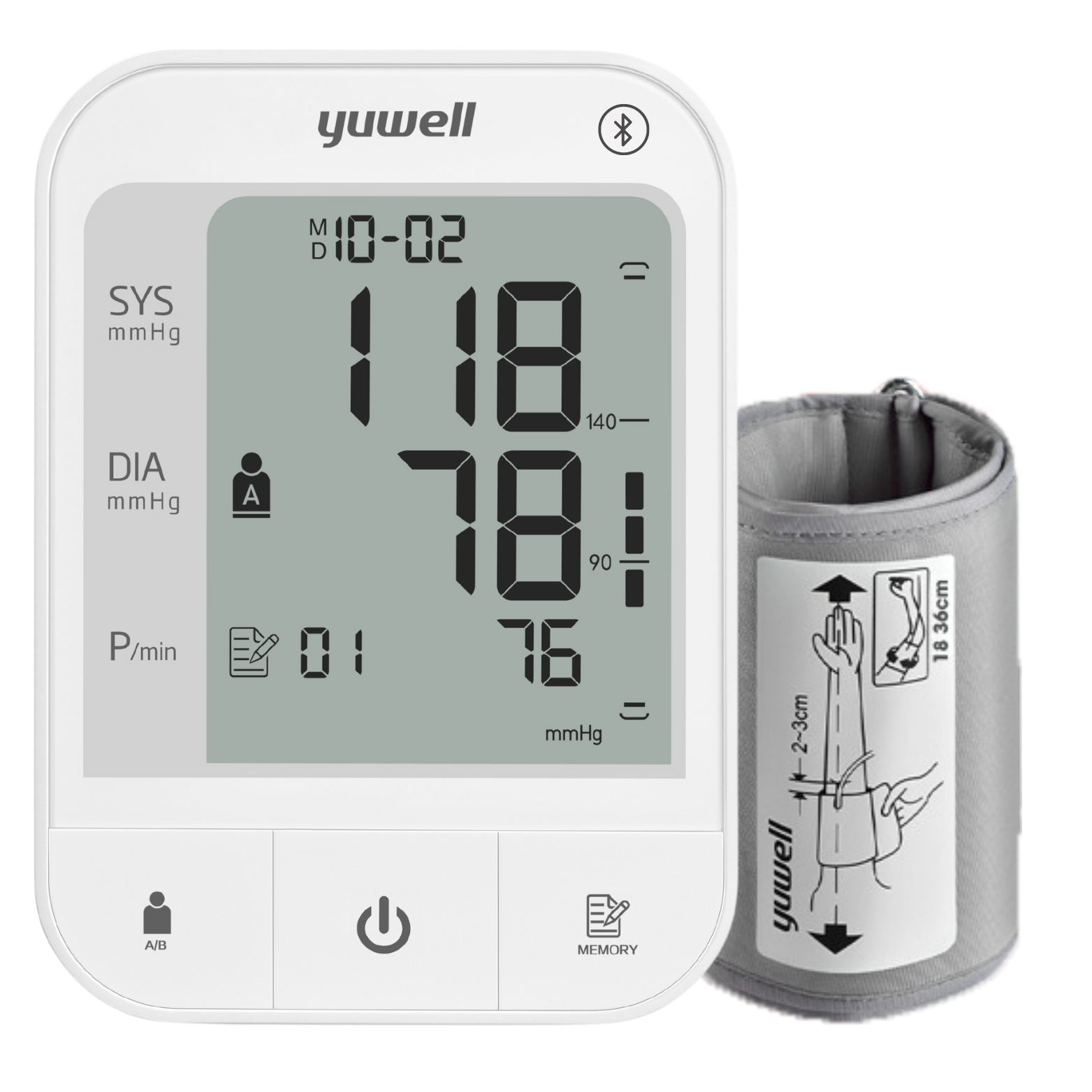 Máy Đo Huyết Áp Pin Sạc Yuwell YE670CR - Nhập khẩu chính hãng