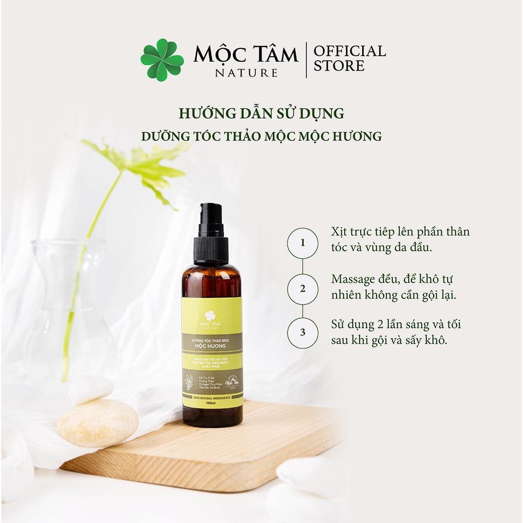 Xịt Dưỡng Tóc Thảo Mộc Mộc Hương 100ml - Phục Hồi Hư Tổn Tóc Mềm Mượt (Mộc Tâm Nature)