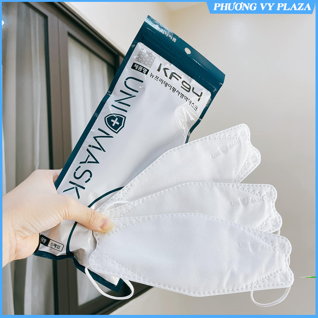 1 thùng 300 chiếc khẩu trang KF94 UNI MASK chống bụi mịn và kháng khuẩn theo công nghệ Hàn Quốc