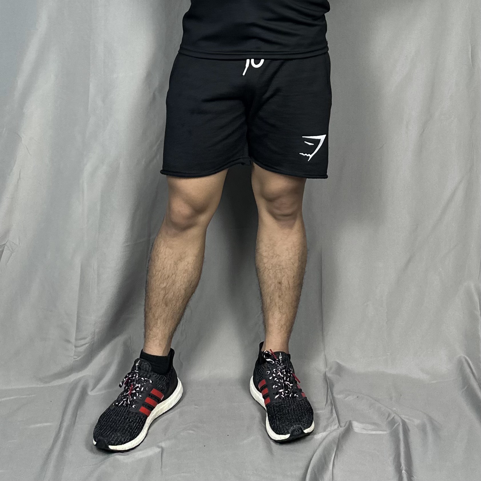 Quần short nỉ tập gym nam DOGYMSHOP form ống rộng, logo thêu không bong tróc QGQL5