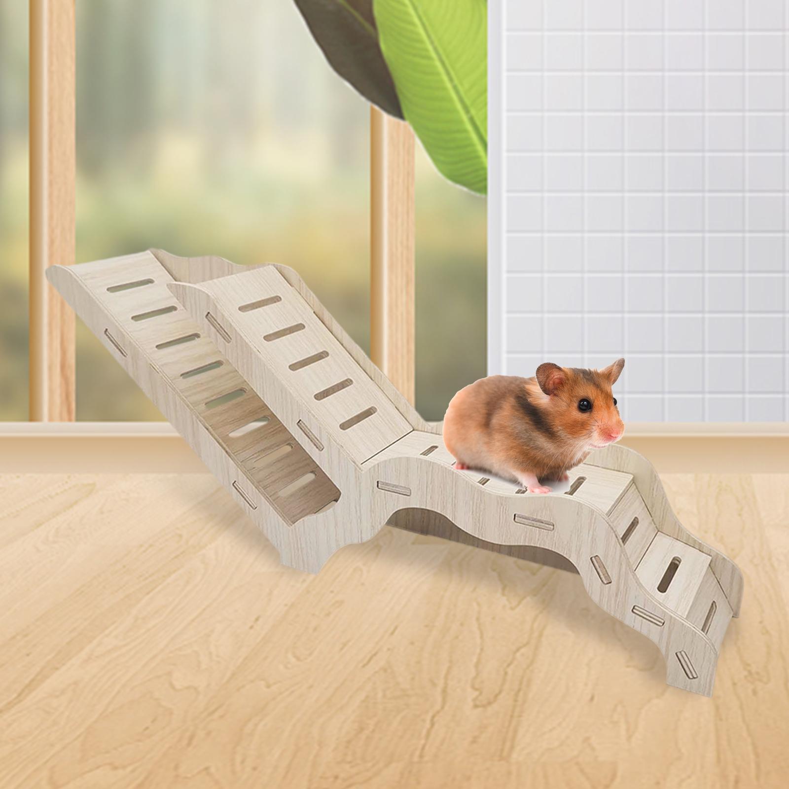 Hamster Ladder Hamster House Hideouts Landscaping Supplies Dwarf Gerbils Hamster Habitat Climbing Toy for Landscaping Rat Digging Small Pets