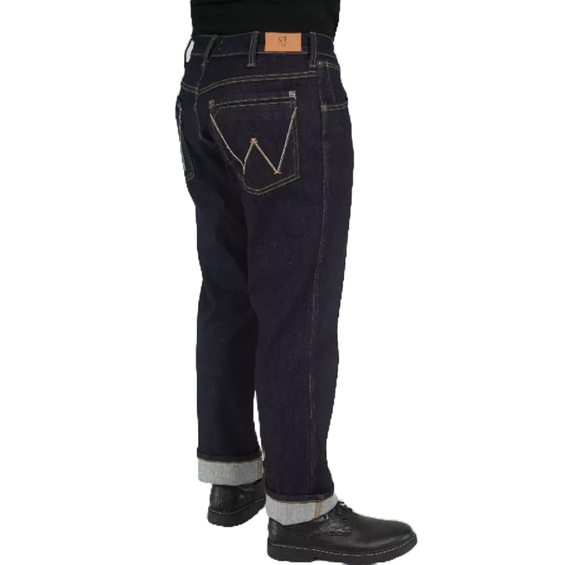 Quần jean nam Q2 NAVY , quần bò nam kiểu , chất liệu denim co dãn 4 chiều, ống đứng phong cách Hàn Quốc - Samma Jens
