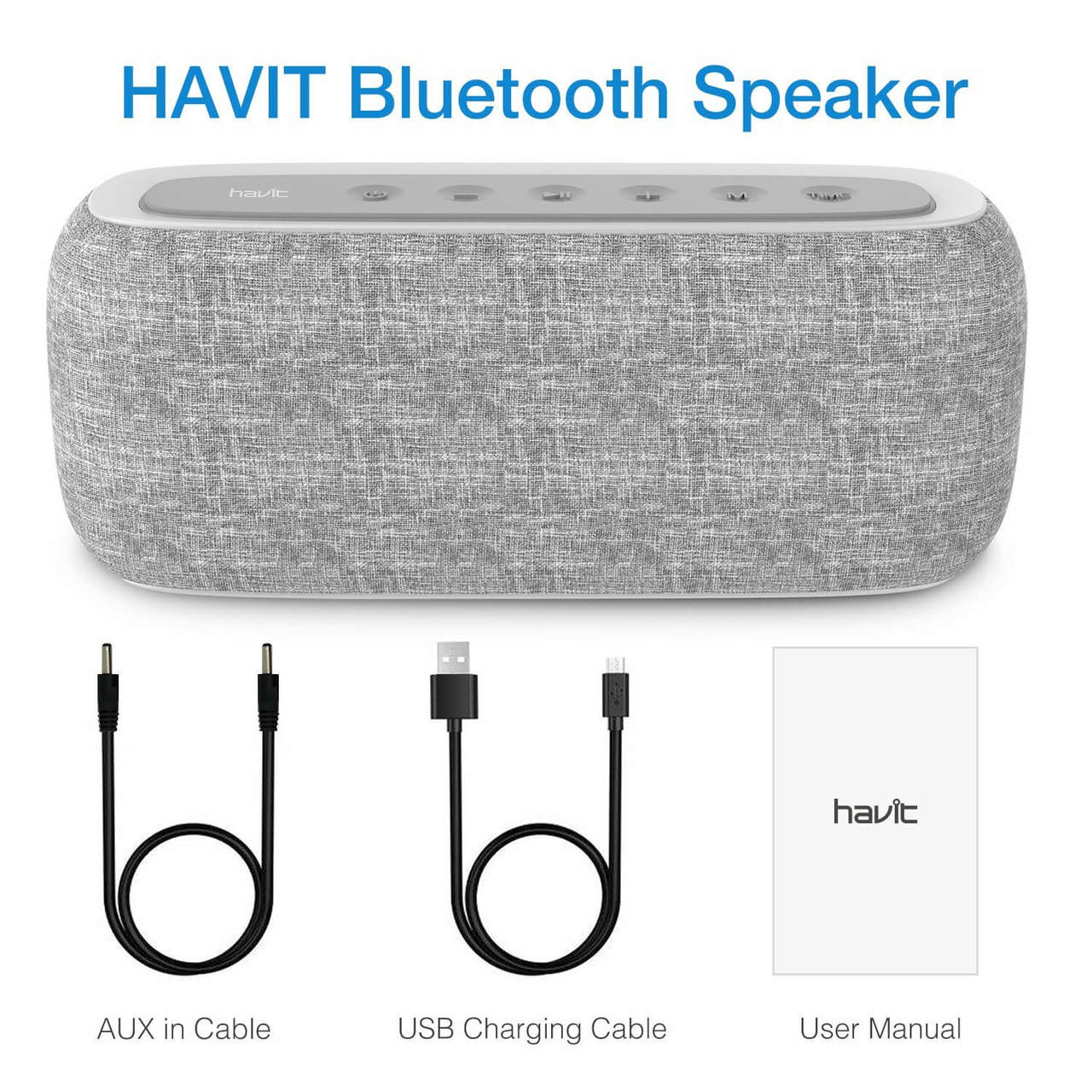 Loa Bluetooth kiêm đồng hồ HAVIT M29/ MX801 - Hàng Chính Hãng