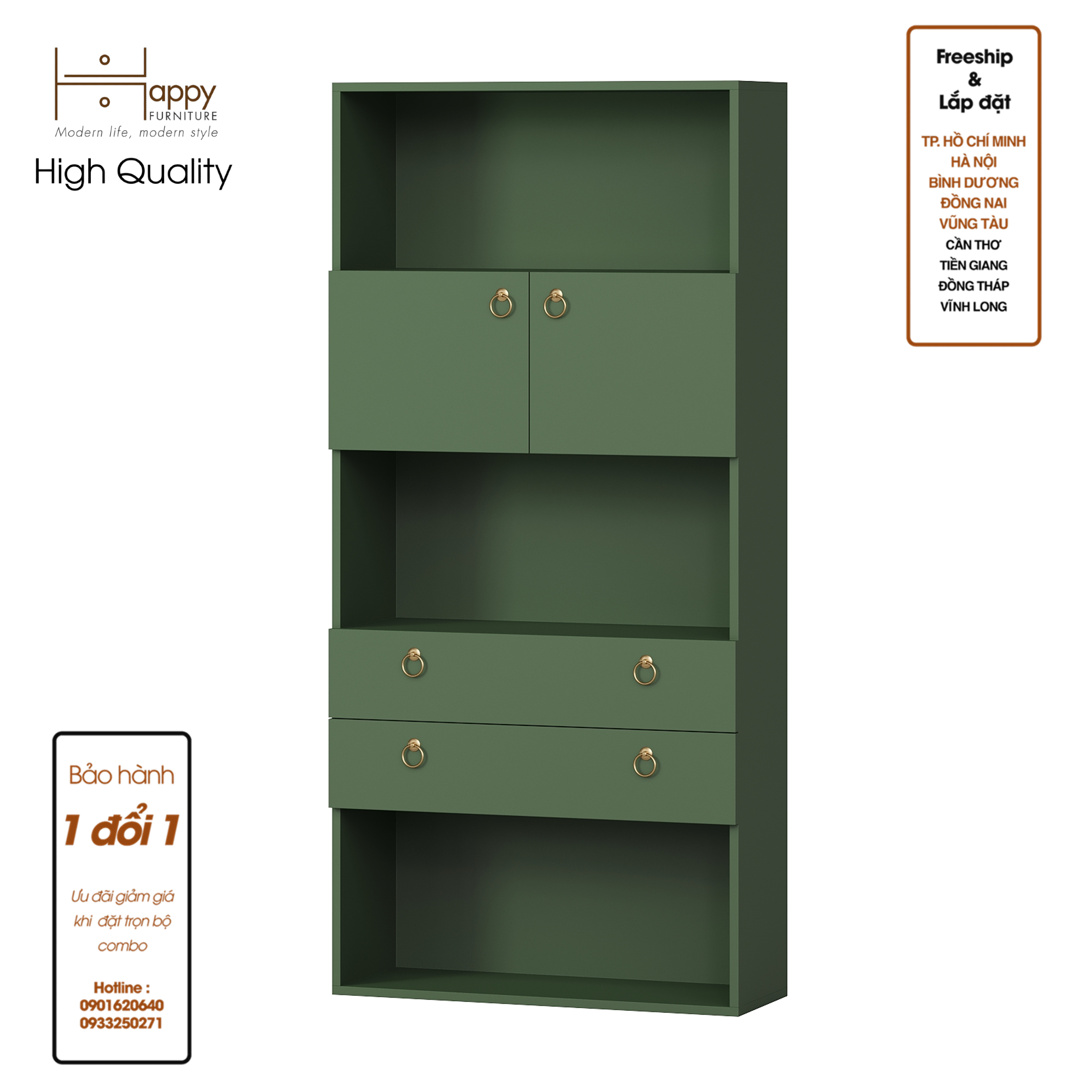 [Happy Home Furniture] WESLEY , kệ sách 6 tầng ,  80cm x 28cm x 170cm (DxRxC), KSA_014