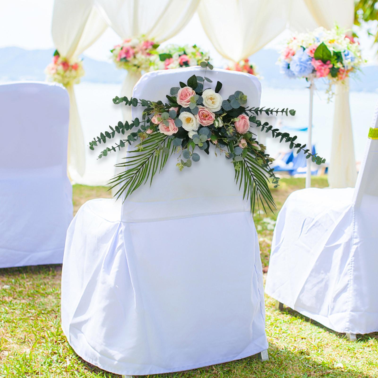 2x Faux Floral Decoration for Photographic Props Engagement Ceremony