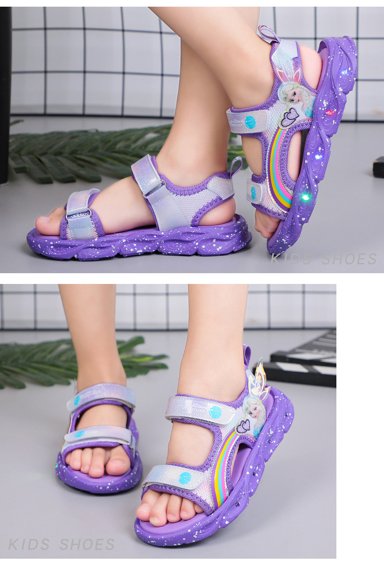 Giày Sandal quai hậu có đèn cho bé, giày thể thao siêu nhẹ, êm nhẹ chống trơn  – GSD9149