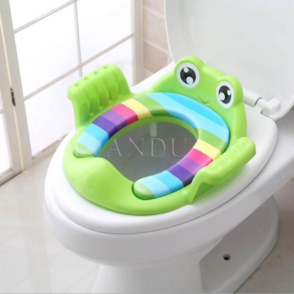 Bệ Vệ Sinh Có Tay Cầm, Bệ Ngồi Toilet Hình Thú Dễ Thương Cao Cấp Cho Bé Yêu