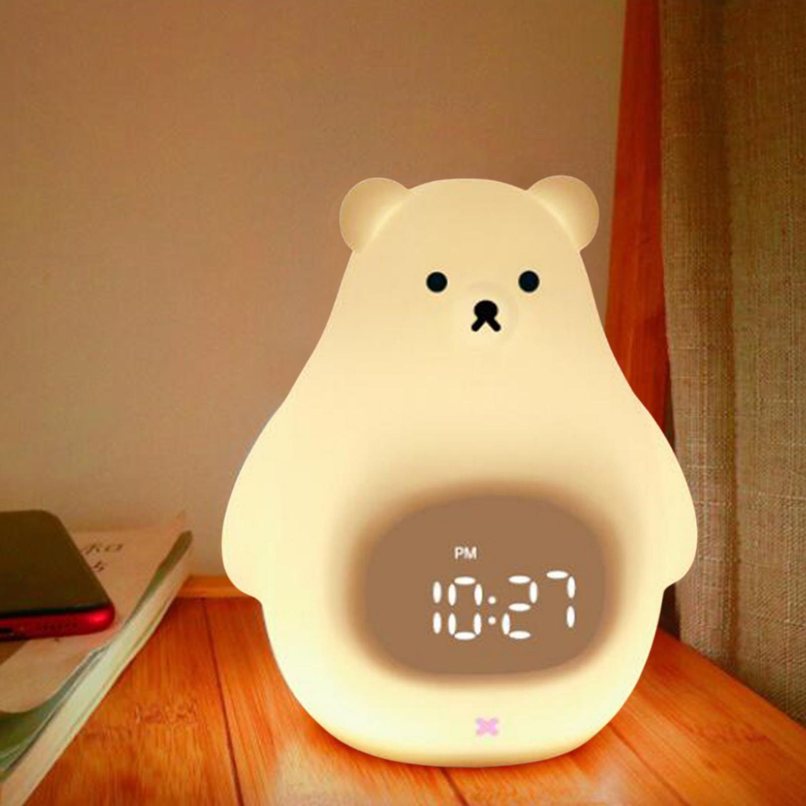 USB Charging Children Bedroom Room Decor Silicone Bear Bedside Lamp Night Light