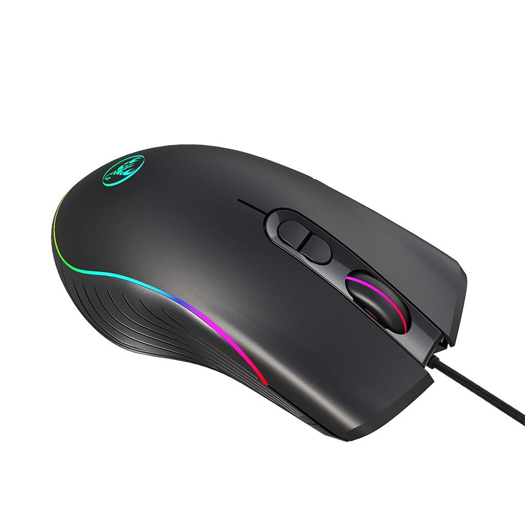 Chuột Chơi Game Có Dây 7 Nút Bấm Có Thể Lập Trình 6400DPI Quang USB Chuột Máy Tính Game Thủ Chuột Đèn RGB Quang Có Dây Chuột 509 Số 3